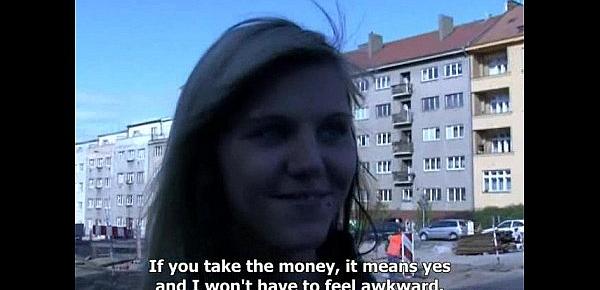  CZECH STREETS - Ilona takes cash for public sex
